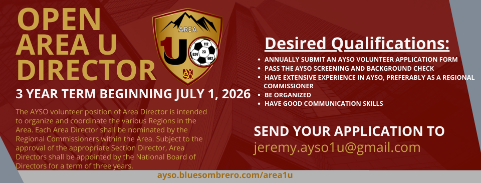 Area Director Position - OPEN